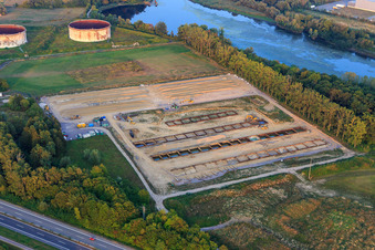 Former tank farm Jockgrim under dismantling in Jockgrim in the state Rhineland-Palatinate, Germany