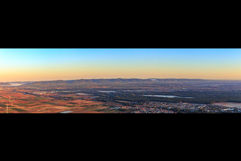 Panorama to Landau in Bellheim in the state Rhineland-Palatinate, Germany