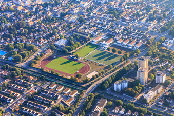 Starkenburg Stadium, Nibelungenhalle in Heppenheim in the state Hesse, Germany