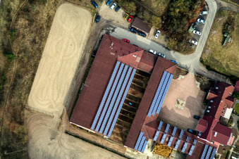 Riding stable in Hagenbach in the state Rhineland-Palatinate, Germany