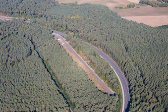 Aerial photograpy of Opel Test Center in the district Dudenhofen in Rodgau in the state Hesse, Germany