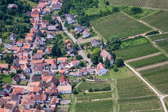Protest. Church in the district Rechtenbach in Schweigen-Rechtenbach in the state Rhineland-Palatinate, Germany