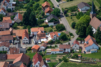 Kirchstr in the district Rechtenbach in Schweigen-Rechtenbach in the state Rhineland-Palatinate, Germany