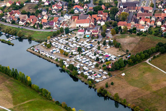 Camping Mainblick in the district Schwarzenau in Schwarzach am Main in the state Bavaria, Germany