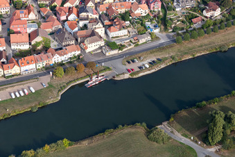 Main ferry in the district Obereisenheim in Eisenheim in the state Bavaria, Germany