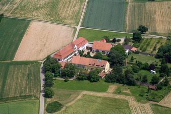 Aerial view of Workshop for Assisted Living of hidden Talents GmbH in the district Haftelhof in Schweighofen in the state Rhineland-Palatinate, Germany