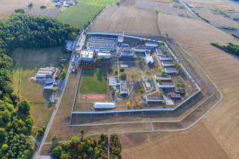 Correctional facility Correctional facility Adelsheim in Adelsheim in the state Baden-Wuerttemberg, Germany seen from above