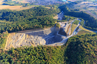 Quarry of bws Baden-Württembergische Steinbruchbetriebe GmbH & Co. KG in Gundelsheim in the state Baden-Wuerttemberg, Germany