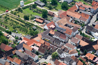 Main Street x Raiffeisen Street in Winden in the state Rhineland-Palatinate, Germany