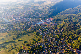 Aerial photograpy of Saverne in the state Bas-Rhin, France