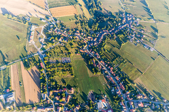 Aerial photograpy of Petersbach in the state Bas-Rhin, France