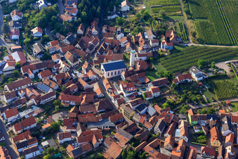 St. Ludwig Church on Weinstr in Eschbach in the state Rhineland-Palatinate, Germany