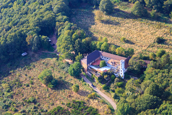 Slevogthof Neukastel in Leinsweiler in the state Rhineland-Palatinate, Germany out of the air