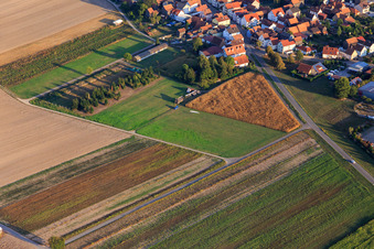 Landing place at the town entrance in Hatzenbühl in the state Rhineland-Palatinate, Germany