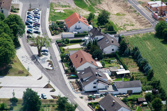 Aerial photograpy of Bahnhofstr in Winden in the state Rhineland-Palatinate, Germany