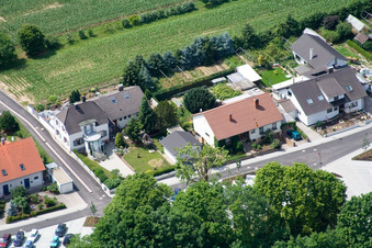 Bahnhofstr in Winden in the state Rhineland-Palatinate, Germany seen from above