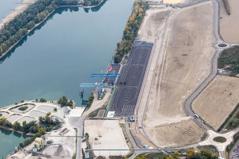 New port in Lauterbourg in the state Bas-Rhin, France