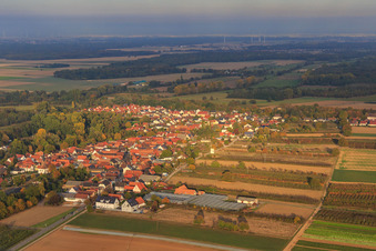 Village view from the southwest in Winden in the state Rhineland-Palatinate, Germany
