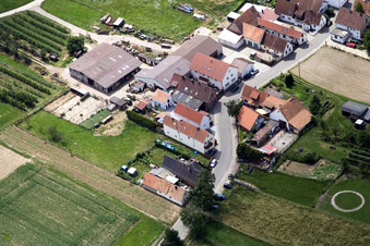 Wiesenstr in the district Mühlhofen in Billigheim-Ingenheim in the state Rhineland-Palatinate, Germany out of the air