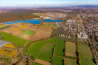 Reimoldsee, Philippsee in the district Bad Langenbrücken in Bad Schönborn in the state Baden-Wuerttemberg, Germany