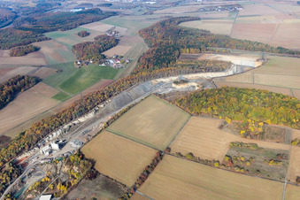 Hohenlohe-Bauland GmbH SHB Gravel Works in the district Eberstadt in Buchen in the state Baden-Wuerttemberg, Germany