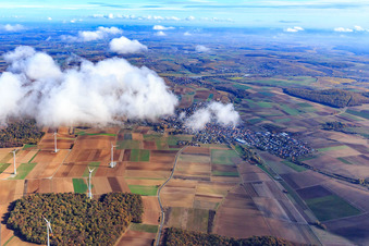 Wind farm Schwanfeld in Schwanfeld in the state Bavaria, Germany