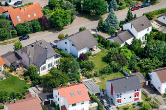 In the Rappengärten in Steinweiler in the state Rhineland-Palatinate, Germany out of the air