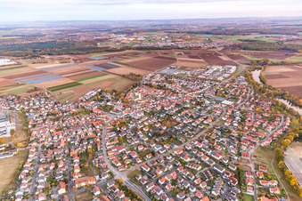 Village on the old Main in Grafenrheinfeld in the state Bavaria, Germany