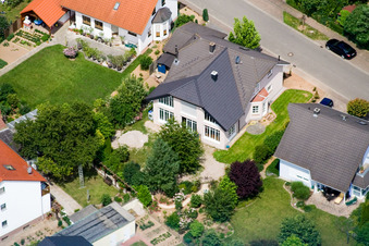 Oblique view of Klingbachstr in Steinweiler in the state Rhineland-Palatinate, Germany
