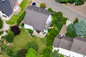 Klingbachstr in Steinweiler in the state Rhineland-Palatinate, Germany out of the air