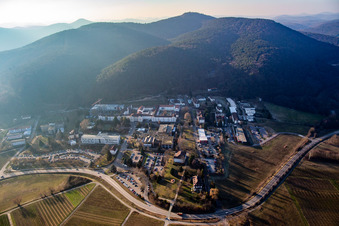 Aerial view of Palatinate Clinic in Klingenmünster in the state Rhineland-Palatinate, Germany