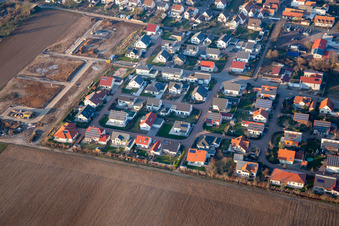 Siedlerweg new development area in Steinweiler in the state Rhineland-Palatinate, Germany