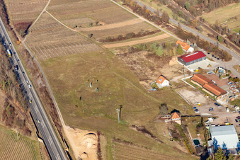 Statue of Liberty in a park between B10 and Weinstraße in Albersweiler in the state Rhineland-Palatinate, Germany
