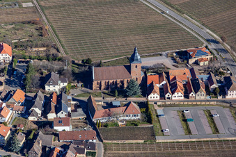 Catholic Parish Church of the Visitation of Mary in Burrweiler in the state Rhineland-Palatinate, Germany