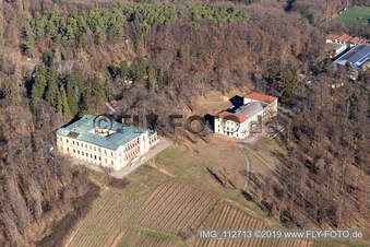 Oblique view of Villa Ludwigshöhe Palace in Edenkoben in the state Rhineland-Palatinate, Germany