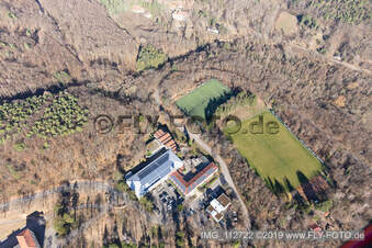 Aerial photograpy of Sports school, SW-German FV eV in Edenkoben in the state Rhineland-Palatinate, Germany