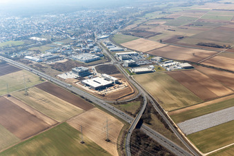 Industrial Area North in Rülzheim in the state Rhineland-Palatinate, Germany