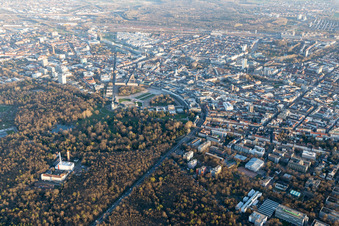Willy Brandt Allee, Circle in the district Innenstadt-West in Karlsruhe in the state Baden-Wuerttemberg, Germany