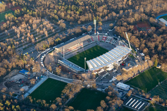 Extension and conversion site on the sports ground of the stadium "Wildparkstadion" of the KSC in Karlsruhe in the state Baden-Wurttemberg, Germany