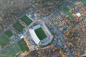 Extension and conversion site on the sports ground of the stadium " Wildparkstadion " in Karlsruhe in the state Baden-Wurttemberg, Germany