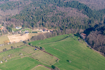 Rothofweg from the west in Staufen im Breisgau in the state Baden-Wuerttemberg, Germany