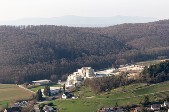 Aerial photograpy of Knauf Marmorit quarry in Bollschweil in the state Baden-Wuerttemberg, Germany