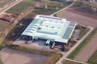 Company grounds and facilities of Des Erzeugermarktes Suedbaden e:g in Vogtsburg im Kaiserstuhl in the state Baden-Wurttemberg, Germany