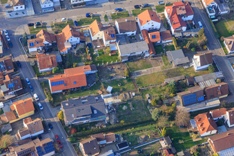 Drone image of Waldstr in Kandel in the state Rhineland-Palatinate, Germany