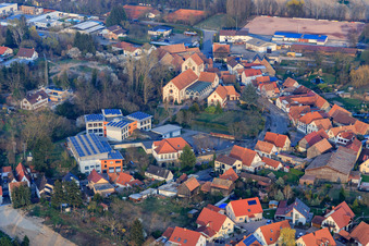 Primary school and gymnasium and festival hall Hördt in Hördt in the state Rhineland-Palatinate, Germany