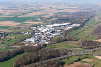 Industrial estate in Horst in the district Minderslachen in Kandel in the state Rhineland-Palatinate, Germany