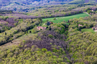 Aerial view of Vitrac in the state Dordogne, France