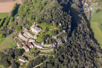 Gardens of Marqueyssac in Vézac in the state Dordogne, France out of the air