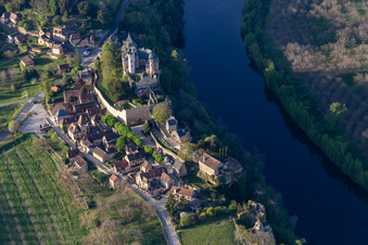 Montfort in Vitrac in the state Dordogne, France out of the air