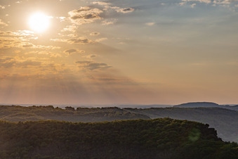 Vézac in the state Dordogne, France from above